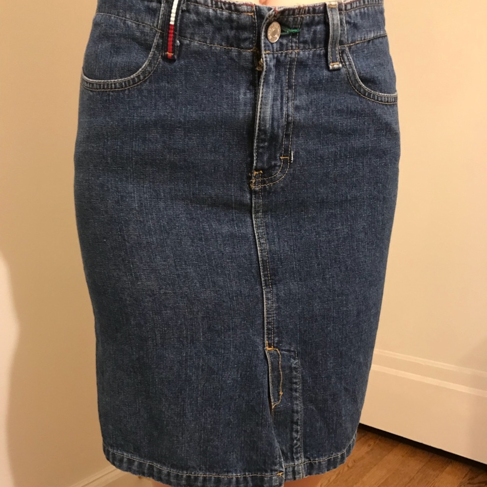 Vintage Tommy Hilfiger denim pencil skirt
